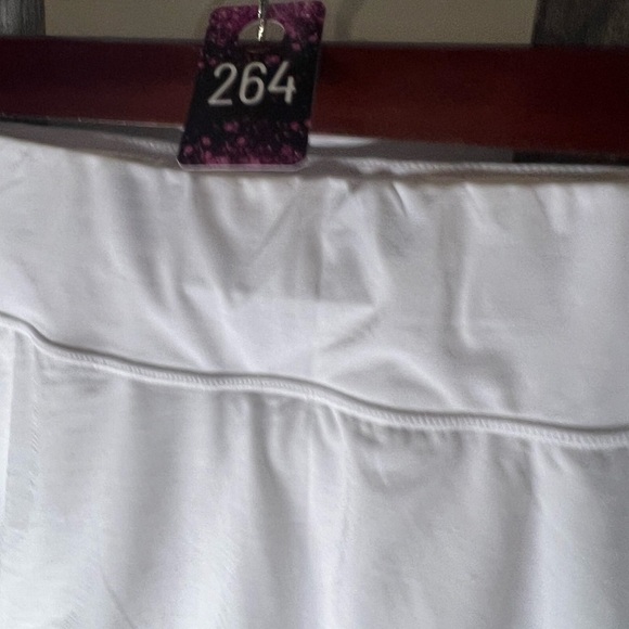 E1.19 NWT ID Ideology's plus size flounced active skort bright white  3x - Picture 6 of 9